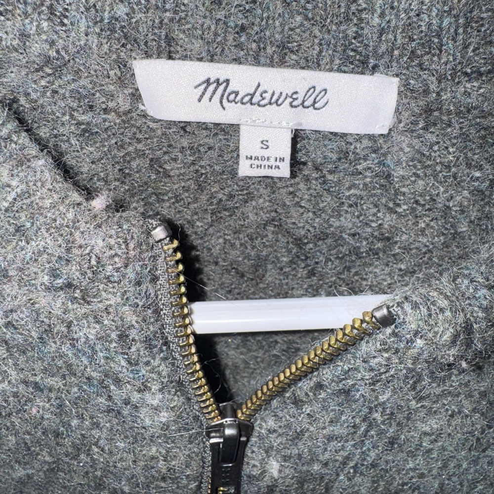 Madewell Green/grey Floral Sweater - Picture 6 of 6